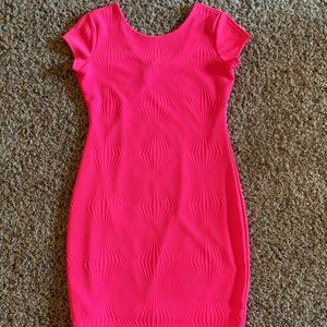 Hot pink dress